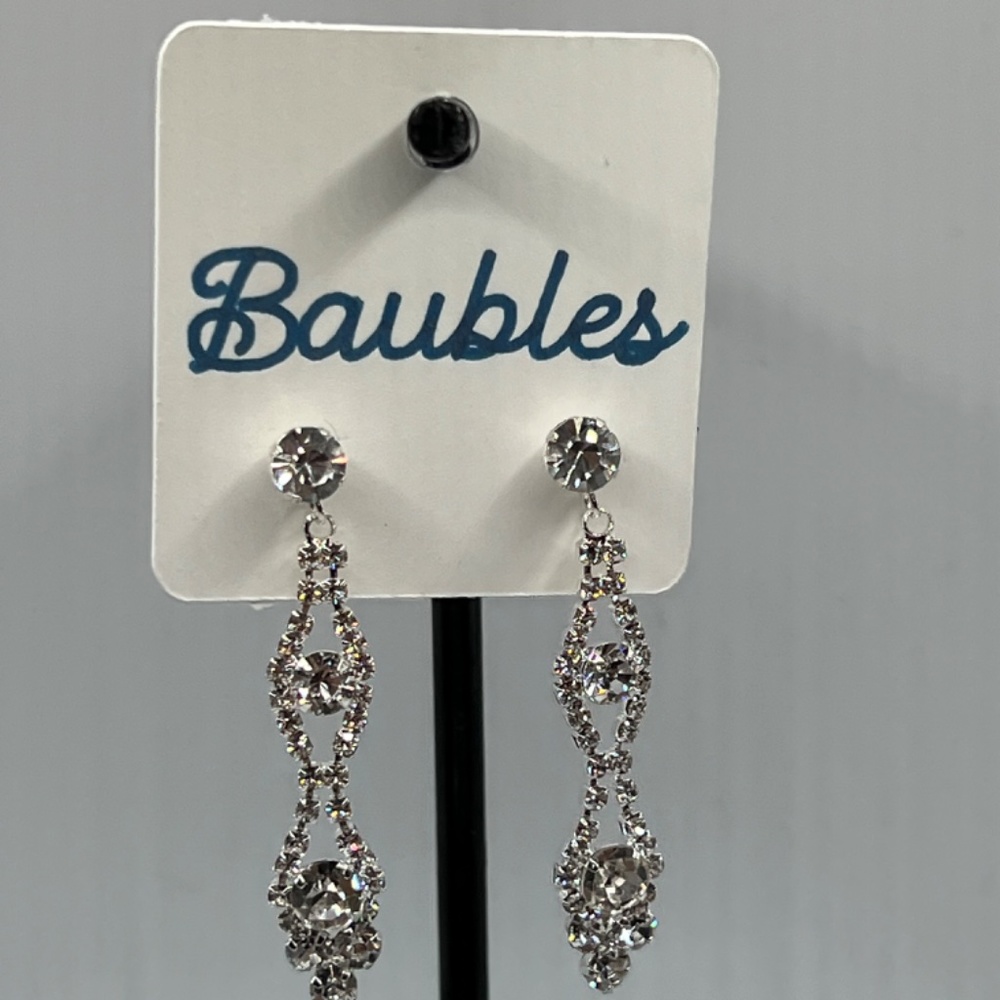 Baubles Chandelier Austrian Crystal Silver Earrings $12 EA or Bundle 3/$20